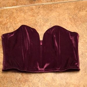 Strapless Velvet Victoria’s Secret Bralette